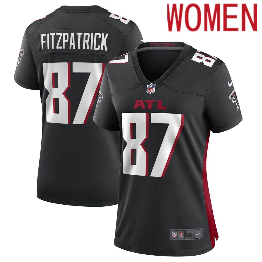 Women Atlanta Falcons 87 John FitzPatrick Nike Black Game Player NFL Jersey